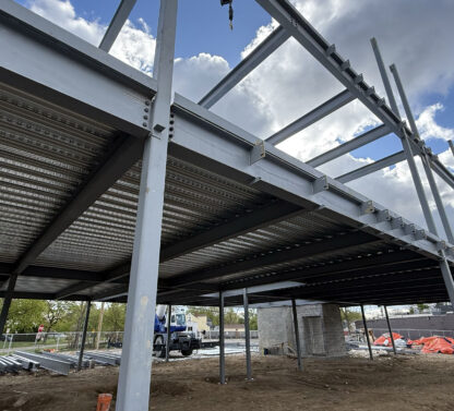 Structural steel at Citizens State Bank new headquarters
